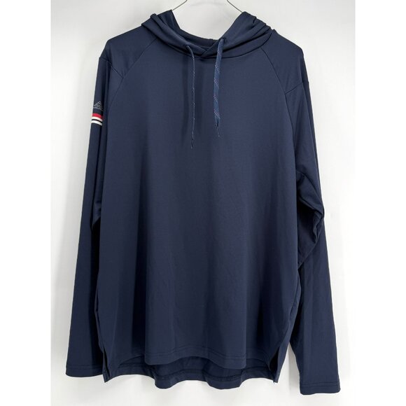 Sweaty Betty Tops - sweaty betty x folds of honor navy blue hooded pullover L